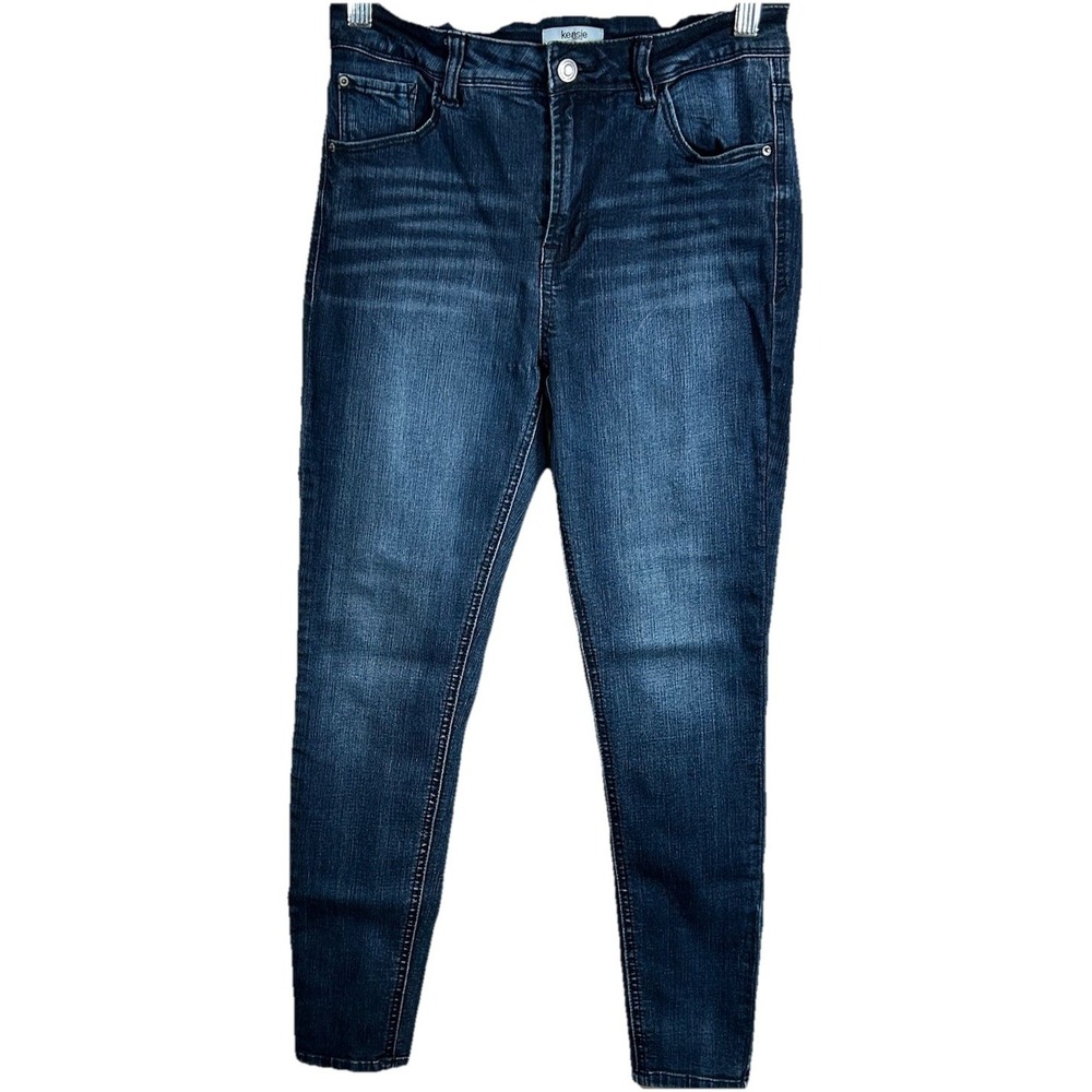 Kensie Jeans Effortless Ankle Mid Rise Medium Wash Stretch Denim Skinny Sz 4/27